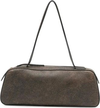 Khaite Simona Schoudertas - Dames - Tassen - Zwart - Maat: ONE Size Leer