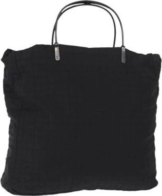 Prada Pre-owned Tote Bags, female, Black, Size: ONE SIZE Pre-owned Nylon Tote Bag
