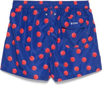 Kiton Mens Logo-Print Swim Shorts Ss25 M