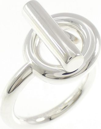 Herm&egrave;s Silver 925 Band Ring (Pre-Owned)