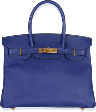 Herm&egrave;s Herm&egrave;s Epsom Birkin 30 GHW Bleu Electrique
