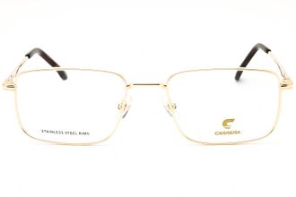 Carrera CARRERA343US Gold-Tone Rectangular Metal Eyeglasses - Gold