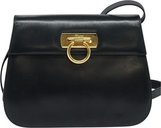 Ferragamo Gancini Shoulder Bag Leather Leather Shoulder Bag Bag (Pre-Owned)