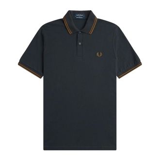 Fred Perry Heren, Tops, Blauw, Maat: XS Katoen