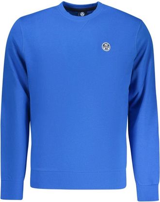 North Sails Sweatshirt met rits - Heren - Sweatshirts - Blauw - 3XL - Katoen - Hoodies & sweatvesten