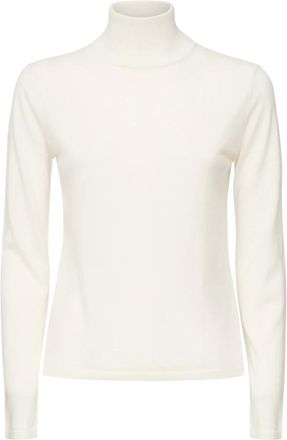 Max Mara Truien & Vesten, Dames, Wit, M, Kasjmier, Patroni Trui