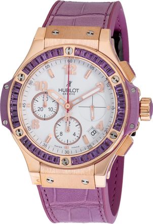 Hublot Big Bang Gold Tutti Frutti White Dial Rose Gold Amethyst Ladies Watch 341.PV.2010.LR.1905
