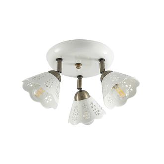 Lindby Lindby Foco efgenia En Blanco De Cer&aacute;mica