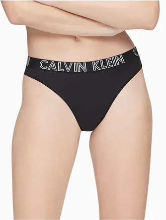 Calvin Klein Calvin Klein Womens Ultimate Cotton Thong - Black - XS