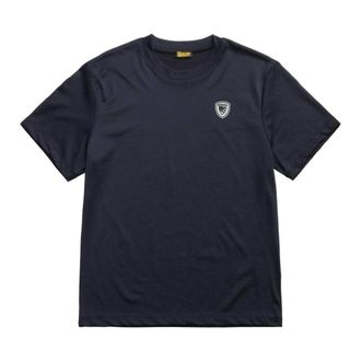 Blauer T-Shirts, male, Blue, Size: XL Stretchy Polyester Elastane T-shirt