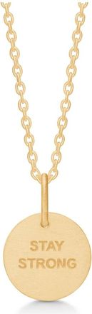 Frk. Lisberg Accessoires, Dames, Geel, L, Stay Strong Hanger Ketting