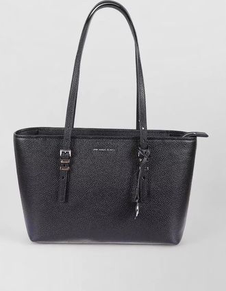 Michael Kors tote bag buckle detail keychain handles