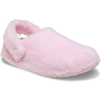 Crocs Classic Cozzzy Womens Pink Milk Slippers - Size UK 4