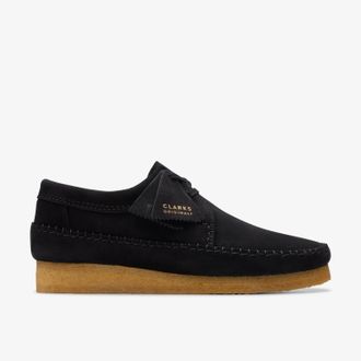 Clarks Weaver Black Suede