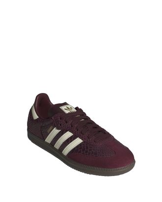 adidas Unisex Sneakers Samba Og Maroon-White-Gold Metallic Trainers Maroon/white/gold