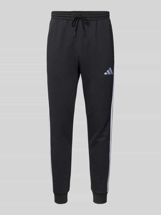 adidas Regular Fit Sweatpants mit Label-Stitching in Black, Größe XXL