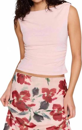 Minkpink Amelia Cowl Back Top In Soft Pink