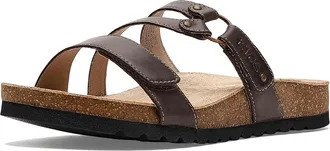 Taos Footwear Ringslide Womens Sandals Mocha : 10 M, Cork/Leather/Suede