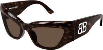 Balenciaga Zonnebril - Dames - Zonnebrillen - Bruin - 60 MM - Accessoires