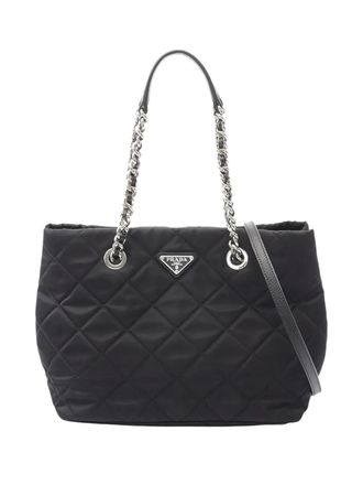 Prada 2013-2025 Impuntu Tessuto Open Convertible tote bag - women - Nylon/Fabric - One Size - Black