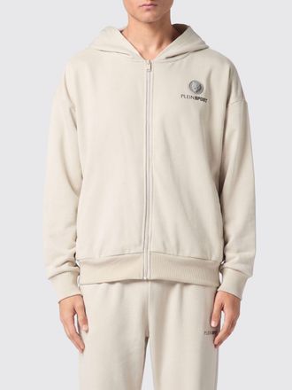 Plein Sport Cotton Blend Zip-Up Hoodie