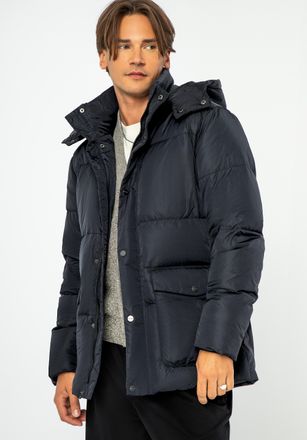 Wittchen Heren Gewatteerde Donsjas met Capuchon Marineblauw Nylon