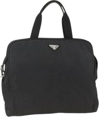 Prada Pre-owned Vintage Nylon Hand Bag - Dames - Vintage Handtas - Zwart - ONE Size - Nylon - Vintage