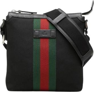 Gucci Pre-owned Vintage Schoudertas - unisex - Vintage Schoudertas - Zwart - ONE Size - Leer - Vintage