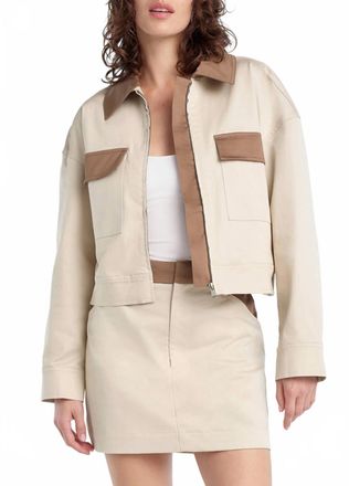 Favorite Daughter The Monica Jacket In Beige Khaki