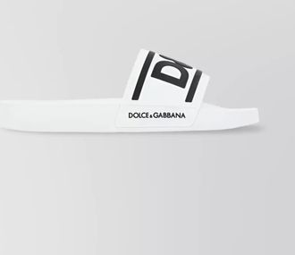 Dolce & Gabbana logo slide sandals