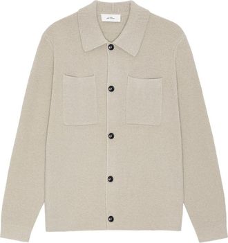 Les Deux Milano Knit Overshirt - Heren - Vesten - Beige - L - Wol - Truien & Vesten