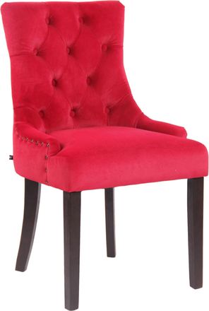 Clp Clp - Silla De Comedor Aberdeen En Terciopelo Rojo Antiguo