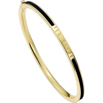 Ted Baker Rolo Classic Color Hinge Bracelet in Gold/black at Nordstrom