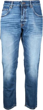 Don the Fuller Straight-Cut Blue Denim Jeans with Classic Five-Pocket Design