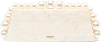 Cult Gaia Tassen, Dames, Beige, ONE Size, Eos Clutch