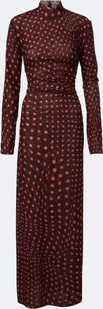 Stella McCartney Polka dot mesh maxi dress
