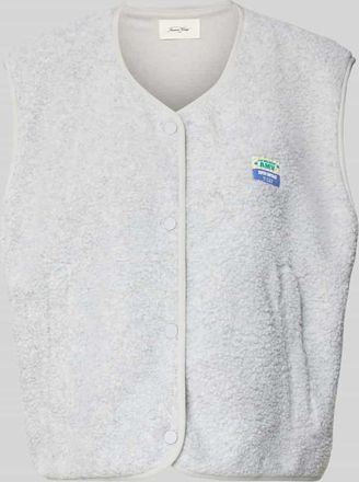 American Vintage American Vintage Weste mit Rundhalsausschnitt Modell HOKTOWN in Hellgrau Melange, Gr&ouml;&szlig;e XS/S