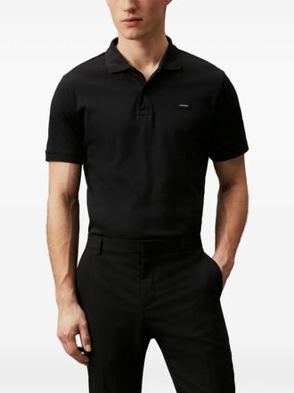 Calvin Klein Polo con applicazione - Nero