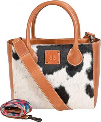 StS Ranchwear Womens Basic Bliss Cowhide Satchel Bag In Multi