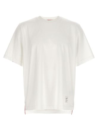 Thom Browne Mens Rwb Knit Trim T-Shirt