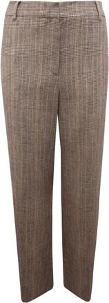 Marella Tales Palazzo Broek - Dames - Wijde Broeken - Beige - M - Wol - Broeken