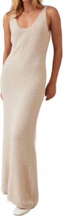 Alohas Ski Maxi Dress In White