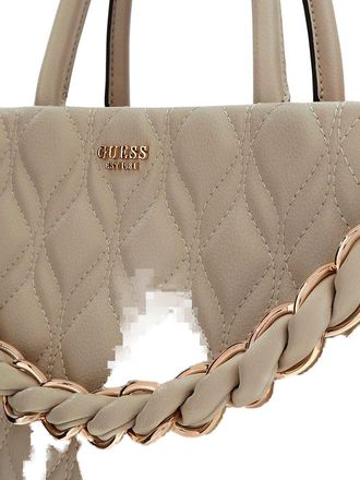 Guess Womens Satchel Bag Light Taupe Polyurethane - Satchel-Bags