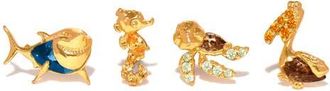 Girls Crew x Disney Pixar Finding Nemo Sea Crew Stud Earring Set in Gold at Nordstrom