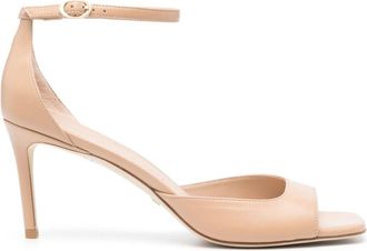 Stuart Weitzman Nudistia leather sandals - women - Calf Leather/Calf Leather/Calf Leather - 36,5 - Neutrals