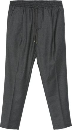 BRIGLIA 1949 Slim-fit broek - Heren - Slim Fit Broeken - Grijs - L - Leer - Broeken