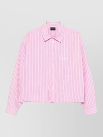 Balenciaga striped cotton shirt