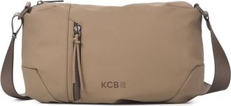 KCB Small Cord Crossbody Bag | Compact and Practical | Multipurpose Pockets with Zip | Durable Material | Adjustable Handles | 100% Vegan, Taupe, Peque&ntilde;o