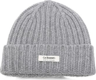 Le Bonnet Heren, Accessoires, Grijs, Maat: ONE Size Wol