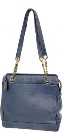 Chanel Pre-owned Shoulder Bags, female, Blue, Size: ONE SIZE Pre-owned Vintage Tote Bag